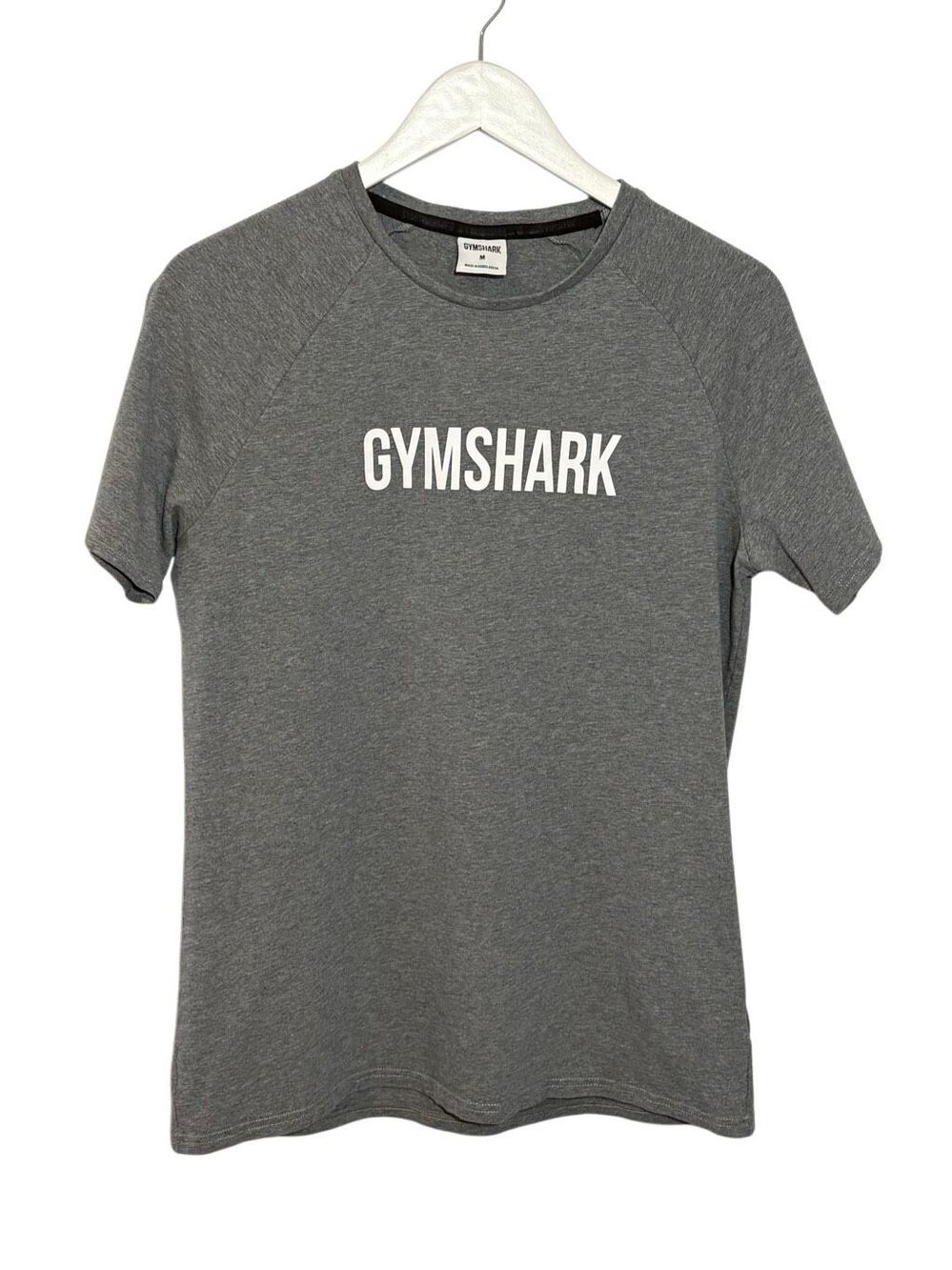 GymShark grey short sleeve logo t-shirt - M